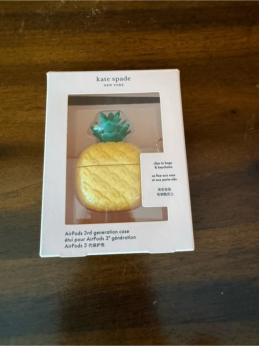 kate spade Yellow & Green Pineapple AirPods 3rd Gen Case